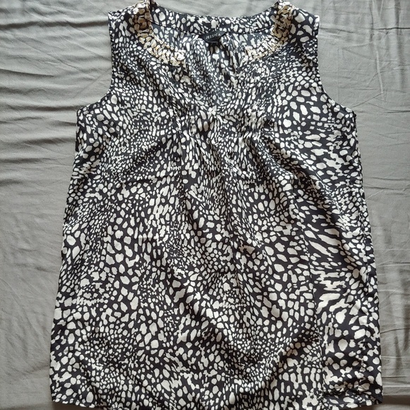 Jessica Black and White sleeveless top - Picture 1 of 4